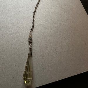 Citrine and Labradorite Pendulum